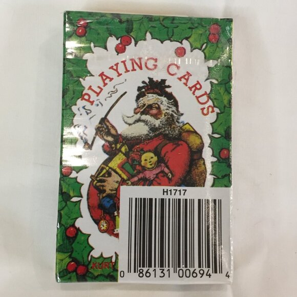 Kurt Adler Santas World New Victorian Santa Claus w Pipe Christmas Playing Cards - Picture 4 of 4